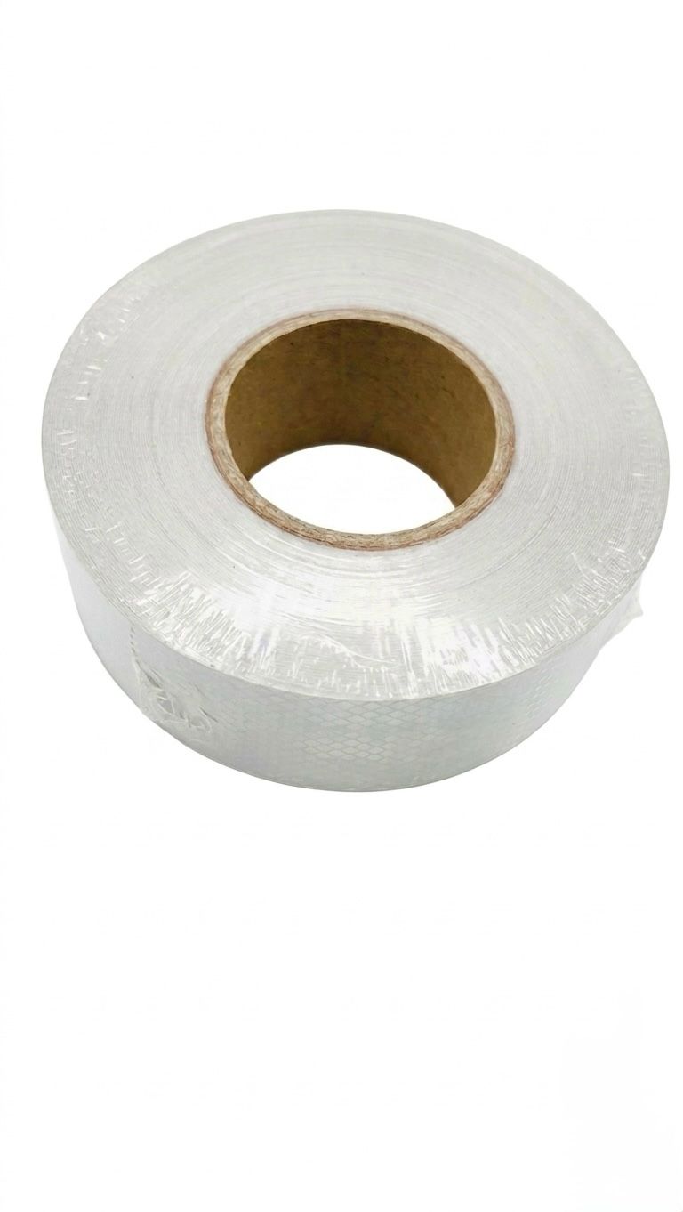 Reflektif Beyaz Bant 5.5cm 50 Metre