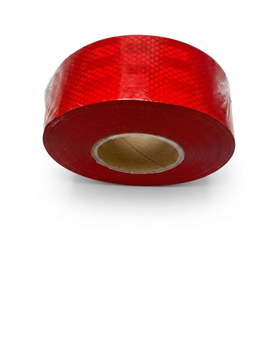 Reflektif Kırmızı Bant 5.5cm 50 Metre